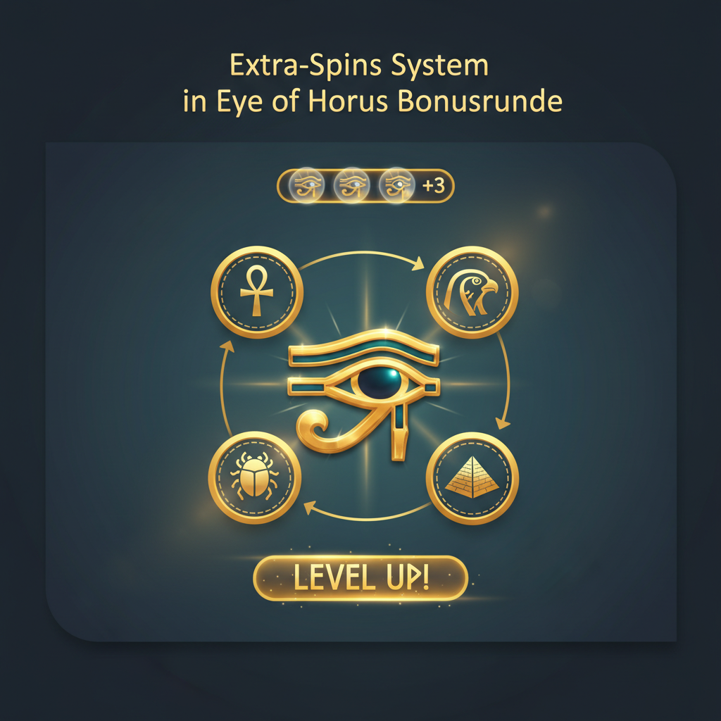 Extra-Spins System in Eye of Horus Bonusrunde