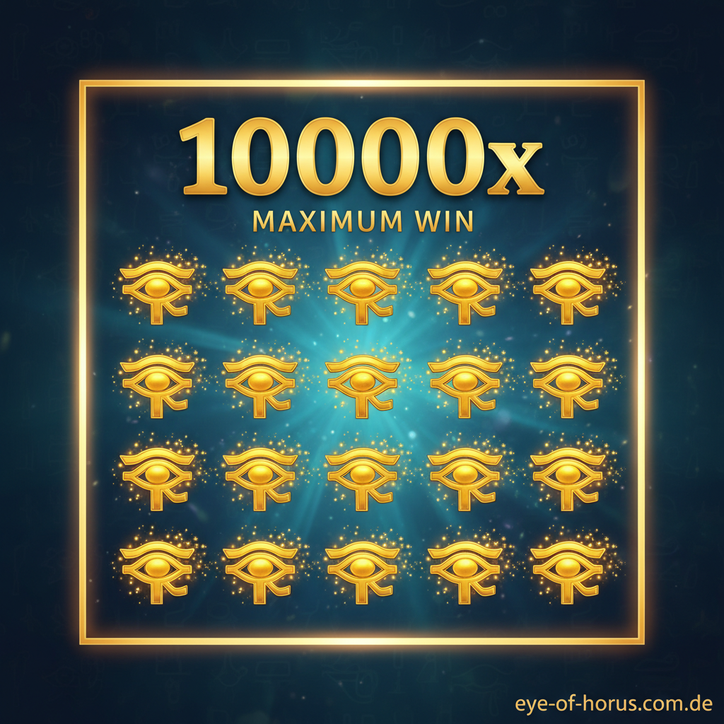 Eye of Horus Maximum Win von 10.000x mit vollständig upgegradeten Symbolen