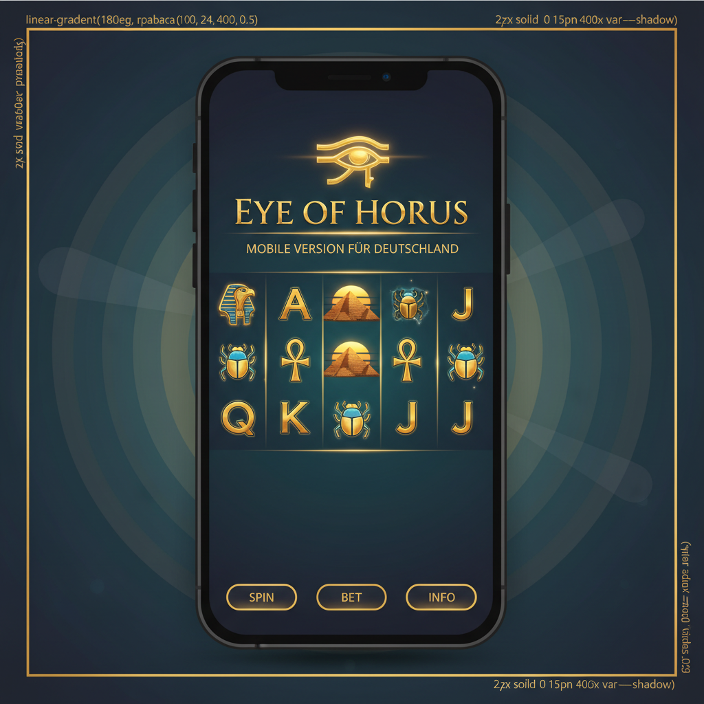 Eye of Horus auf einem Smartphone-Bildschirm - Mobile Version für Deutschland