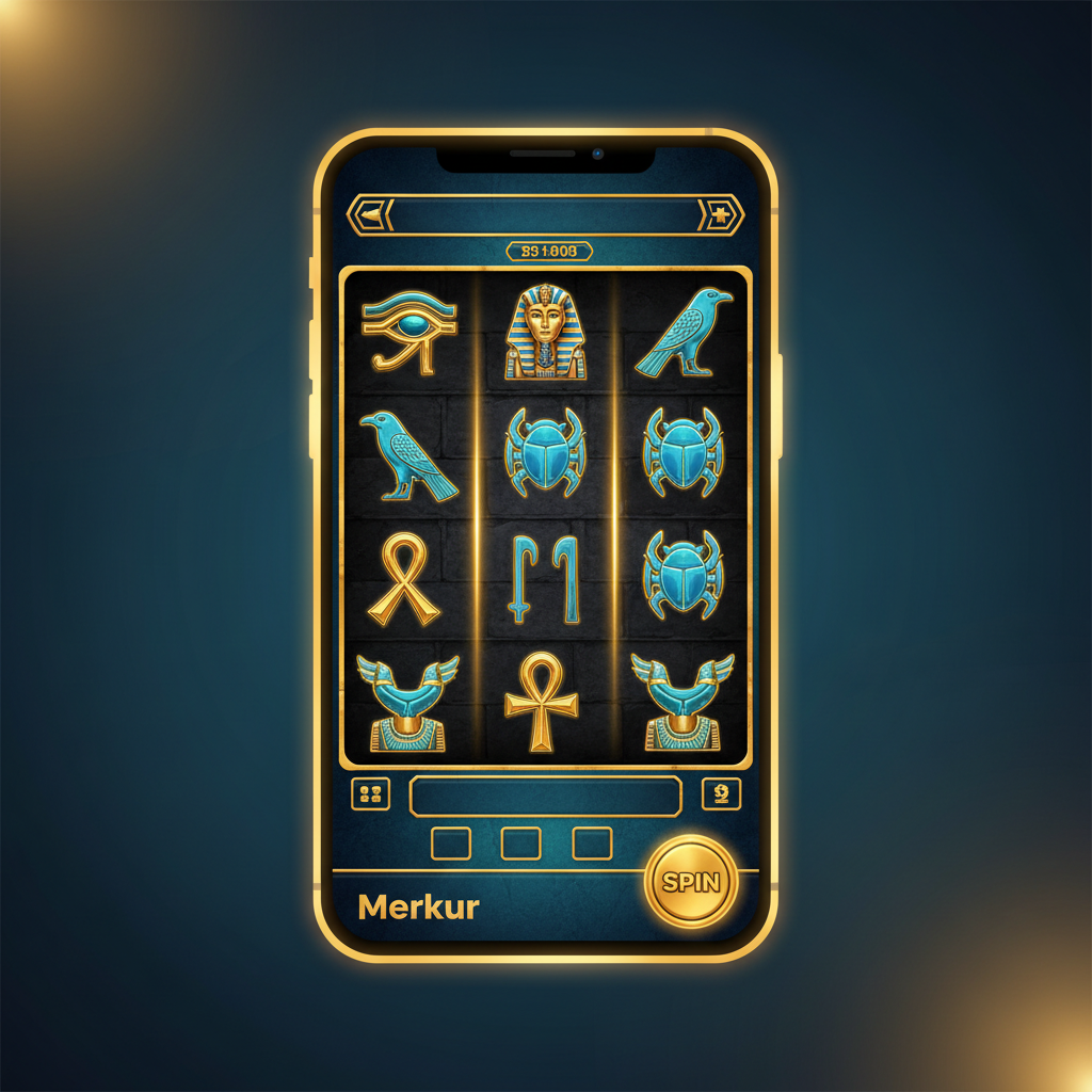 Eye of Horus - Hauptspiel-Bildschirm auf dem Smartphone