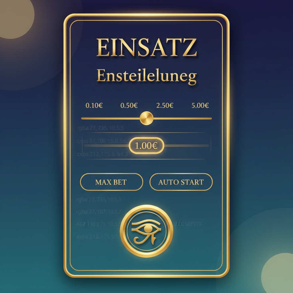 Eye of Horus - Einsatz-Einstellungen auf dem Handy