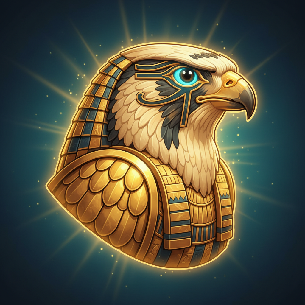 Horus Symbol in Eye of Horus — zahlt 500x bei 5 Symbolen