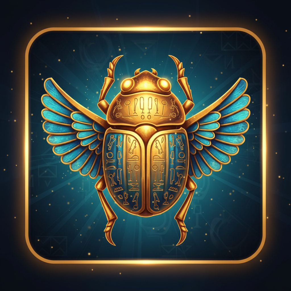 Skarabäus Symbol in Eye of Horus — zahlt 100x bei 5 Symbolen