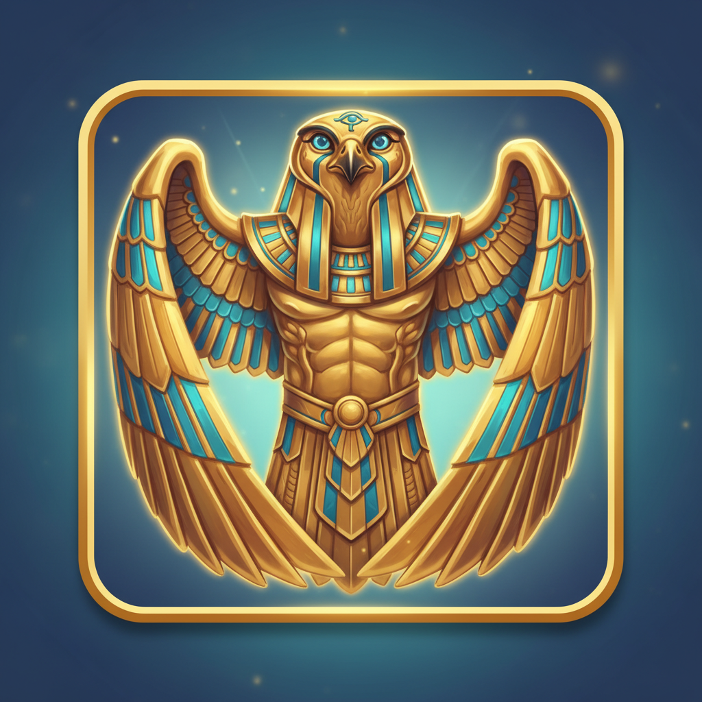 Horus Wild Symbol — expandiert über ganze Walzen 2, 3 und 4