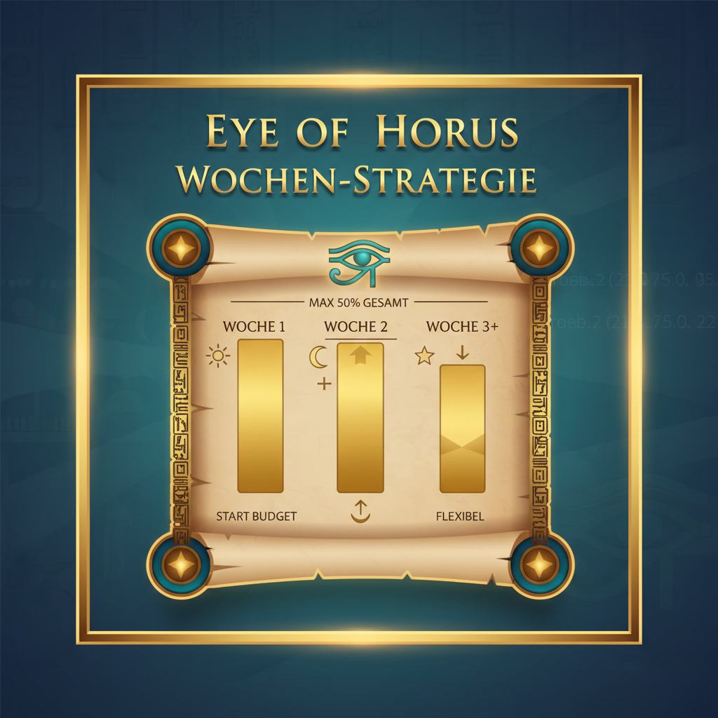 Eye of Horus Wochen-Strategie für Budget-Aufteilung